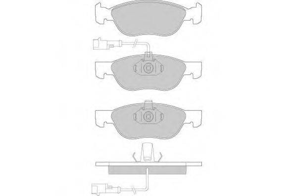 E.T.F. 120667 Комплект тормозных колодок, дисковый тормоз