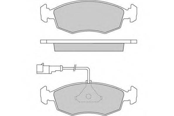 Комплект тормозных колодок, дисковый тормоз E.T.F. 12-0669