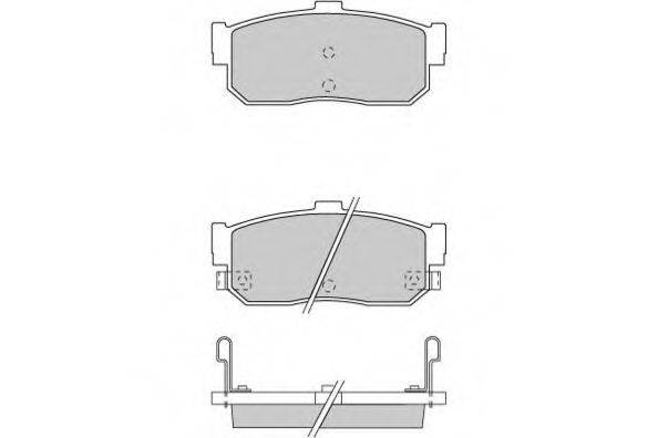 Комплект тормозных колодок, дисковый тормоз E.T.F. 12-0699