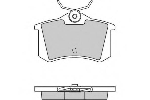 E.T.F. 120701 Комплект тормозных колодок, дисковый тормоз