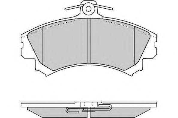 E.T.F. 120702 Комплект тормозных колодок, дисковый тормоз