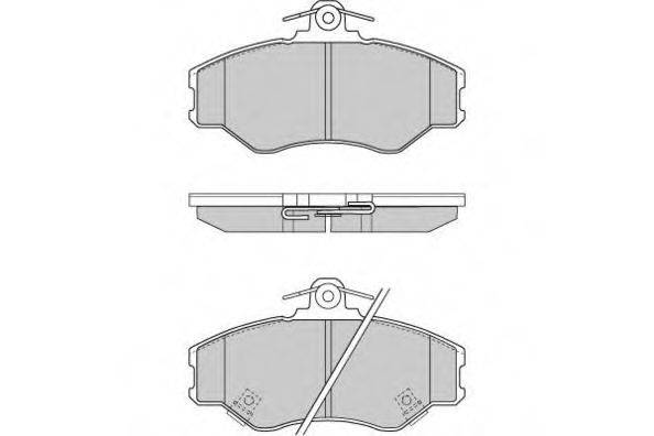 E.T.F. 120708 Комплект тормозных колодок, дисковый тормоз