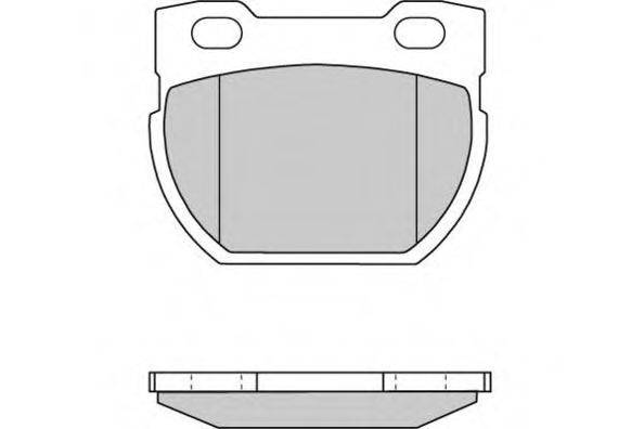 Комплект тормозных колодок, дисковый тормоз E.T.F. 12-0716