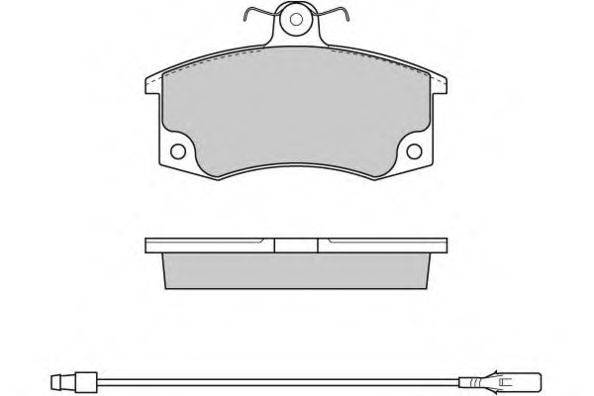 Комплект тормозных колодок, дисковый тормоз E.T.F. 12-0735