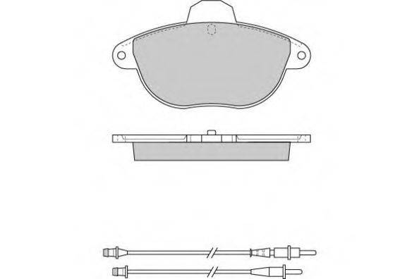 Комплект тормозных колодок, дисковый тормоз E.T.F. 12-0737