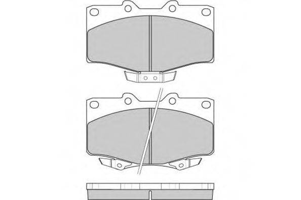E.T.F. 120748 Комплект тормозных колодок, дисковый тормоз