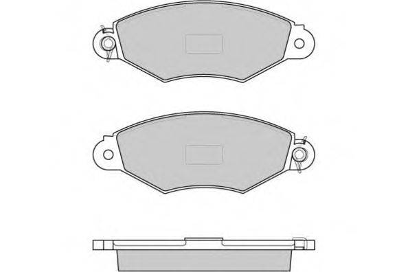Комплект тормозных колодок, дисковый тормоз E.T.F. 12-0749