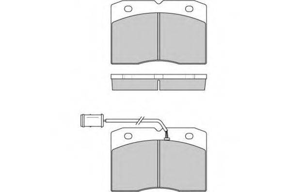 Комплект тормозных колодок, дисковый тормоз E.T.F. 12-0768