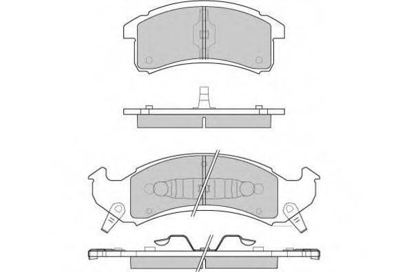 Комплект тормозных колодок, дисковый тормоз E.T.F. 12-0799