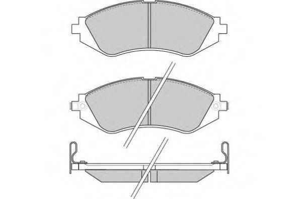 E.T.F. 120803 Комплект тормозных колодок, дисковый тормоз