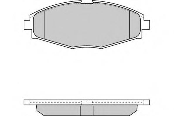 E.T.F. 120804 Комплект тормозных колодок, дисковый тормоз