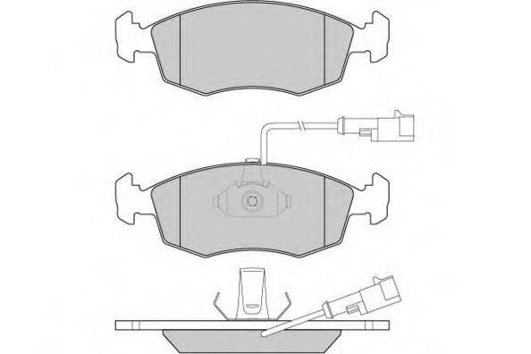 Комплект тормозных колодок, дисковый тормоз E.T.F. 12-0817