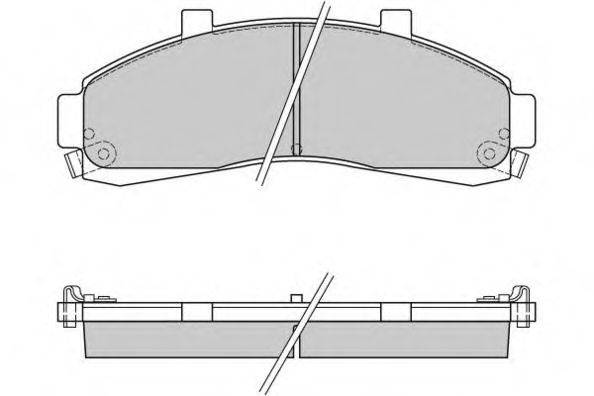 Комплект тормозных колодок, дисковый тормоз E.T.F. 12-0829