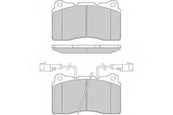 Комплект тормозных колодок, дисковый тормоз E.T.F. 12-0836