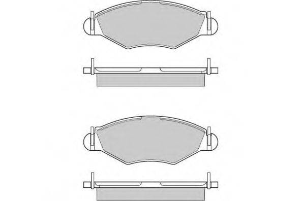 Комплект тормозных колодок, дисковый тормоз E.T.F. 12-0847