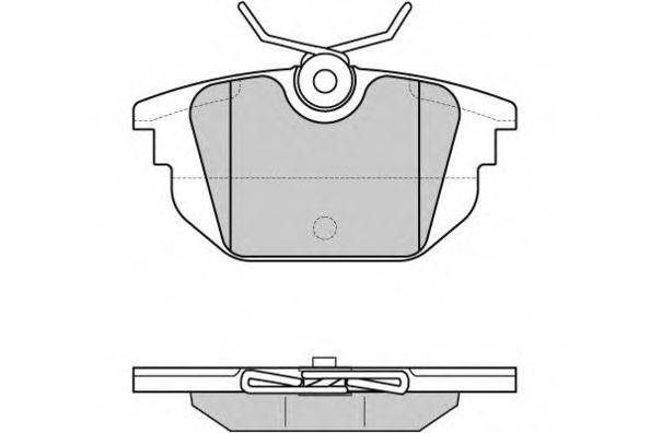 Комплект тормозных колодок, дисковый тормоз E.T.F. 12-0850