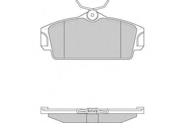 E.T.F. 120862 Комплект тормозных колодок, дисковый тормоз