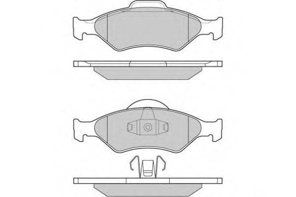 Комплект тормозных колодок, дисковый тормоз E.T.F. 12-0873