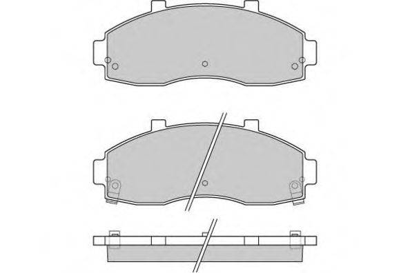 Комплект тормозных колодок, дисковый тормоз E.T.F. 12-0901