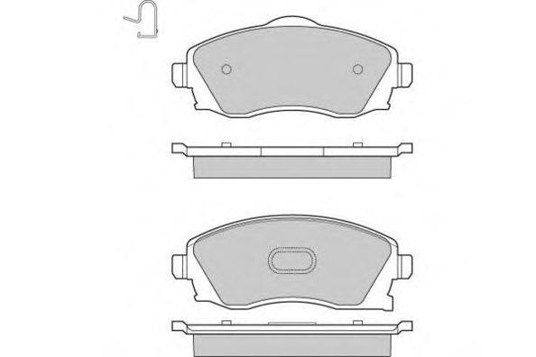 Комплект тормозных колодок, дисковый тормоз E.T.F. 12-0915