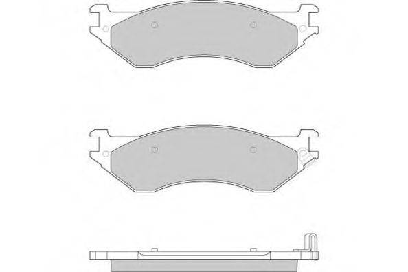 E.T.F. 120917 Комплект тормозных колодок, дисковый тормоз