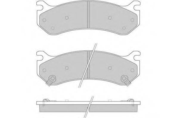 E.T.F. 120918 Комплект тормозных колодок, дисковый тормоз