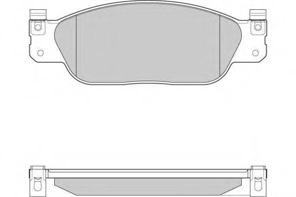 E.T.F. 120933 Комплект тормозных колодок, дисковый тормоз