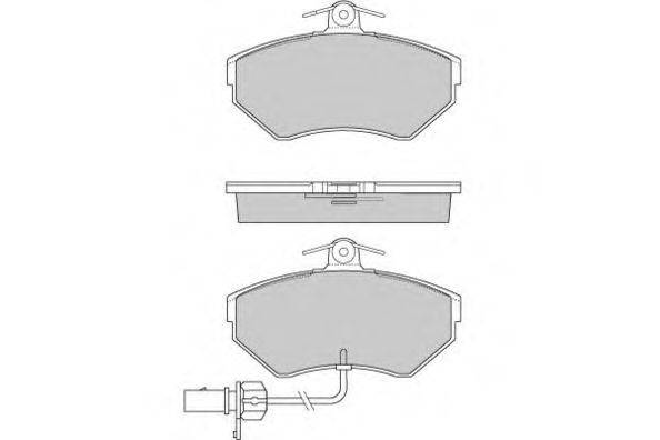 Комплект тормозных колодок, дисковый тормоз E.T.F. 12-0935