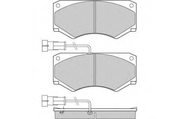 E.T.F. 120948 Комплект тормозных колодок, дисковый тормоз
