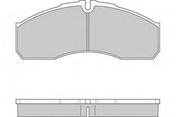 Комплект тормозных колодок, дисковый тормоз E.T.F. 12-0952