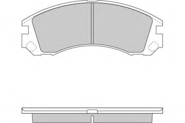 Комплект тормозных колодок, дисковый тормоз E.T.F. 12-0953