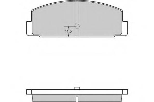 E.T.F. 120954 Комплект тормозных колодок, дисковый тормоз