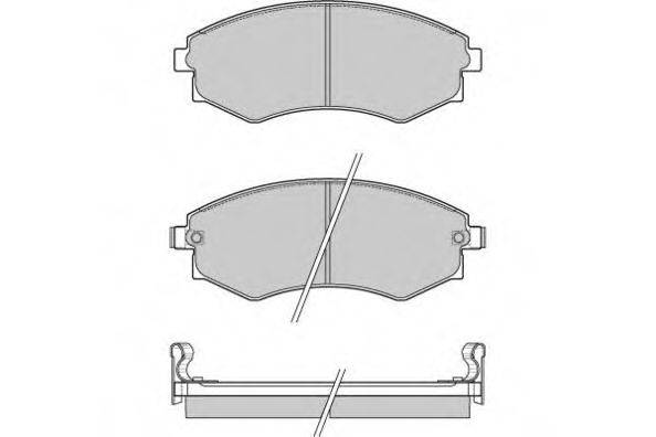 E.T.F. 120964 Комплект тормозных колодок, дисковый тормоз