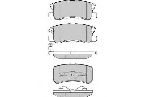 Комплект тормозных колодок, дисковый тормоз E.T.F. 12-0965