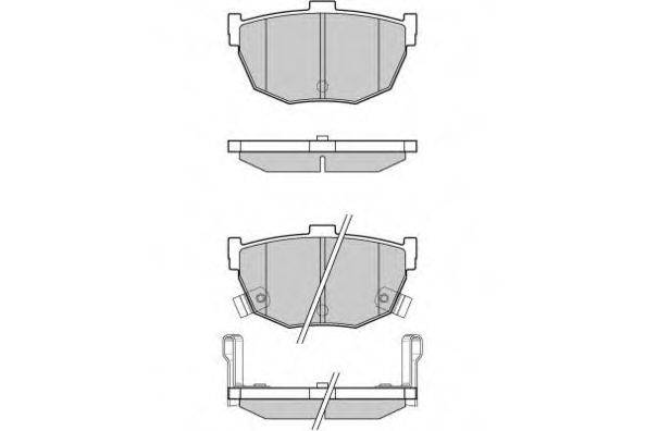 Комплект тормозных колодок, дисковый тормоз E.T.F. 12-0967