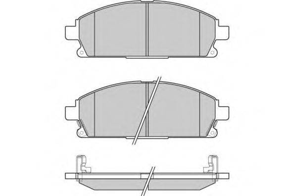 Комплект тормозных колодок, дисковый тормоз E.T.F. 12-0968