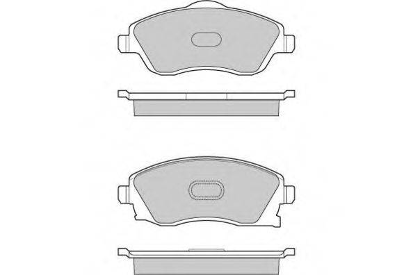 Комплект тормозных колодок, дисковый тормоз E.T.F. 12-1000