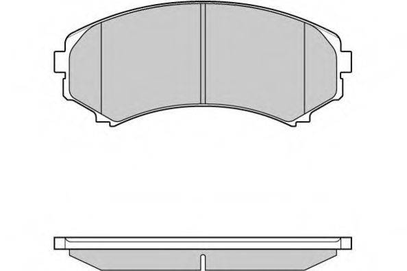 E.T.F. 121001 Комплект тормозных колодок, дисковый тормоз