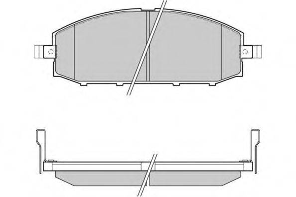 E.T.F. 121007 Комплект тормозных колодок, дисковый тормоз