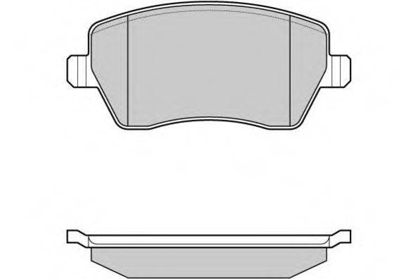 Комплект тормозных колодок, дисковый тормоз E.T.F. 12-1026
