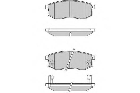 Комплект тормозных колодок, дисковый тормоз E.T.F. 12-1029