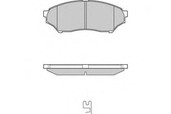 E.T.F. 121036 Комплект тормозных колодок, дисковый тормоз