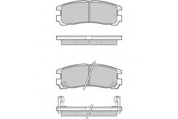 Комплект тормозных колодок, дисковый тормоз E.T.F. 12-1038