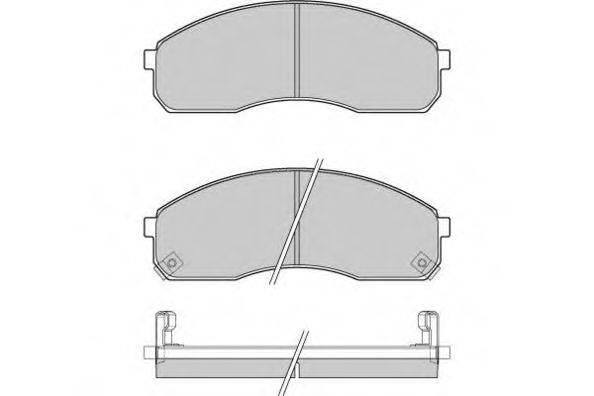 Комплект тормозных колодок, дисковый тормоз E.T.F. 12-1039