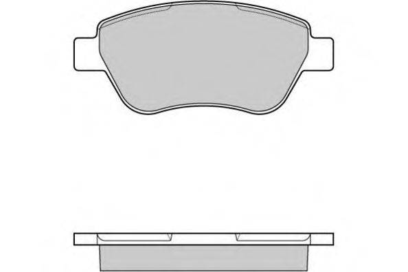 Комплект тормозных колодок, дисковый тормоз E.T.F. 12-1040