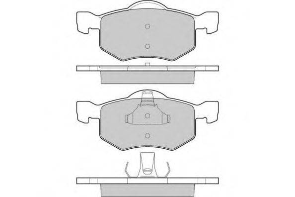 Комплект тормозных колодок, дисковый тормоз E.T.F. 12-1058