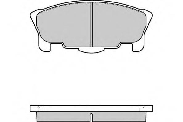 Комплект тормозных колодок, дисковый тормоз E.T.F. 12-1065
