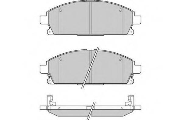 Комплект тормозных колодок, дисковый тормоз E.T.F. 12-1068