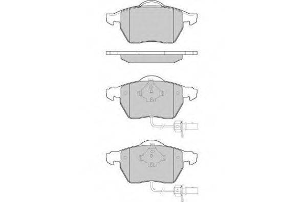 Комплект тормозных колодок, дисковый тормоз E.T.F. 12-1071