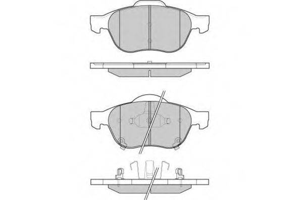 Комплект тормозных колодок, дисковый тормоз E.T.F. 12-1085